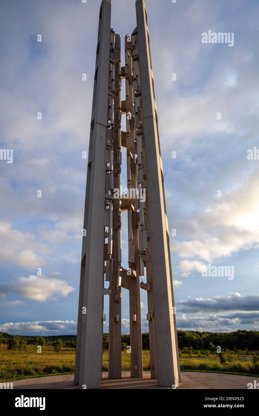 Tower of Voices, Flight 93 National Memorial, 6424 Lincoln Highway, Stoystown, Pennsylvania Foto Stock