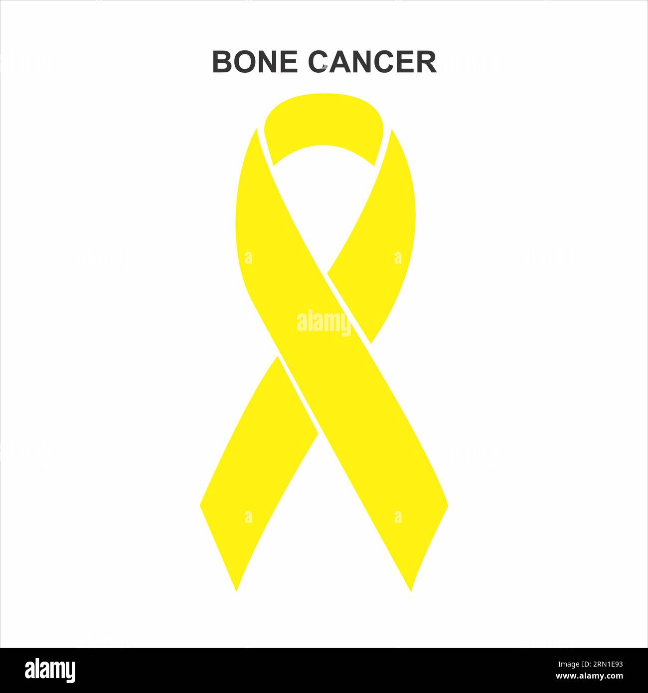 Illustrazione del nastro del cancro osseo Foto Stock