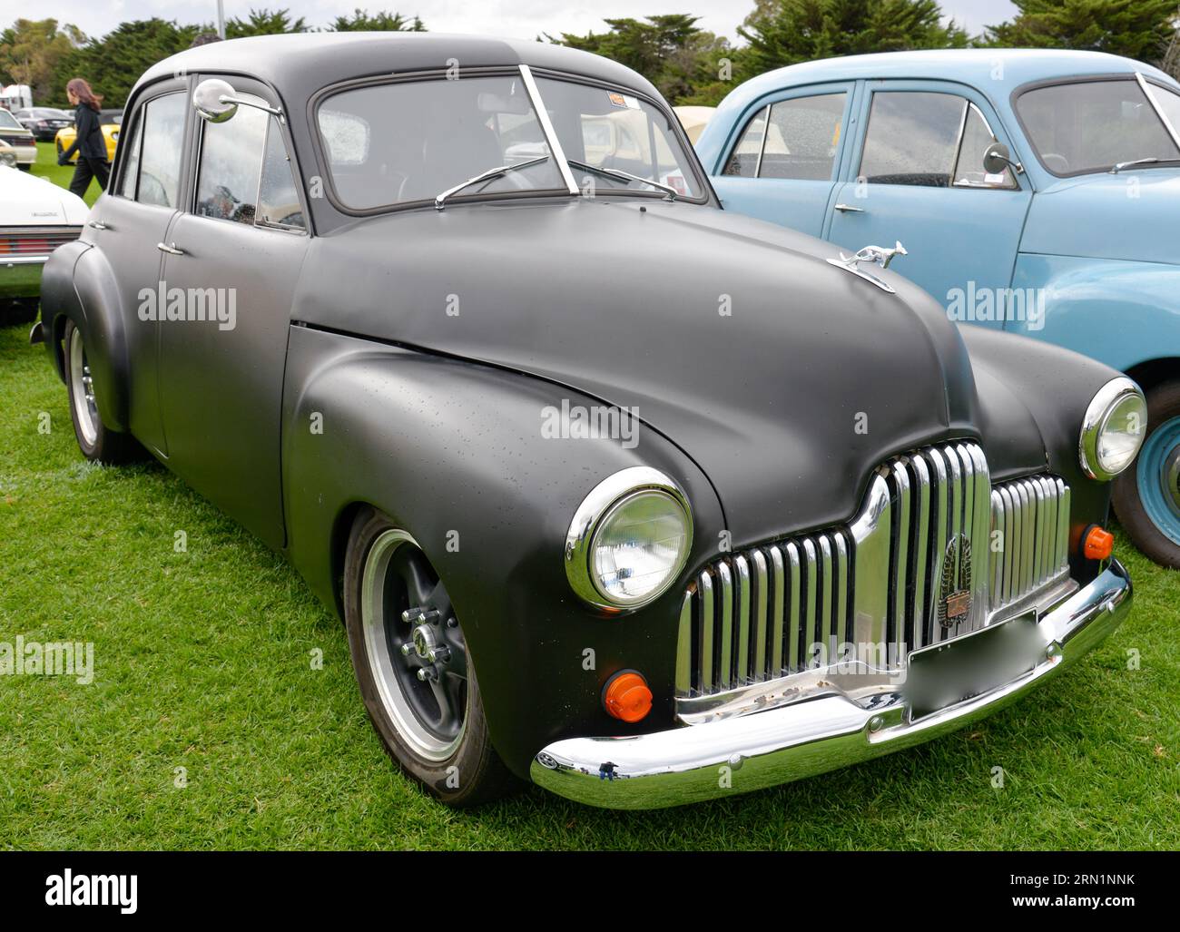 Holden Car GM 48-215 FX FJ Vintage retro Show Shine Day Out, Melbourne Victoria Foto Stock