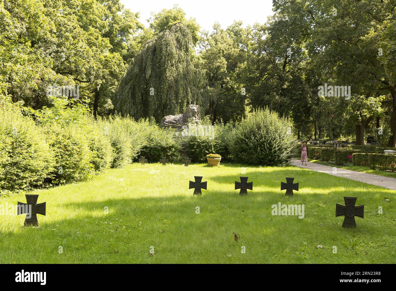 L'Ostfriedhof o cimitero orientale di Monaco Foto Stock