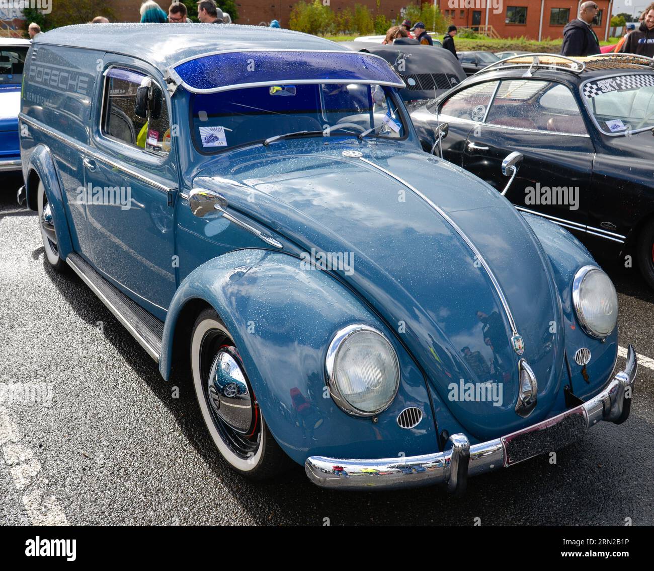 Volkswagen VW Beetle Blue Modified Wagon vintage retro Show Shine Day Out, Melbourne Victoria Foto Stock