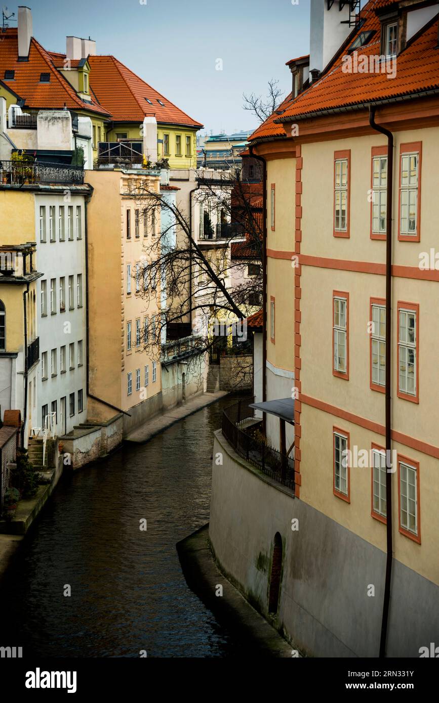 Devil's Channel a Praga, Repubblica Ceca. Foto Stock