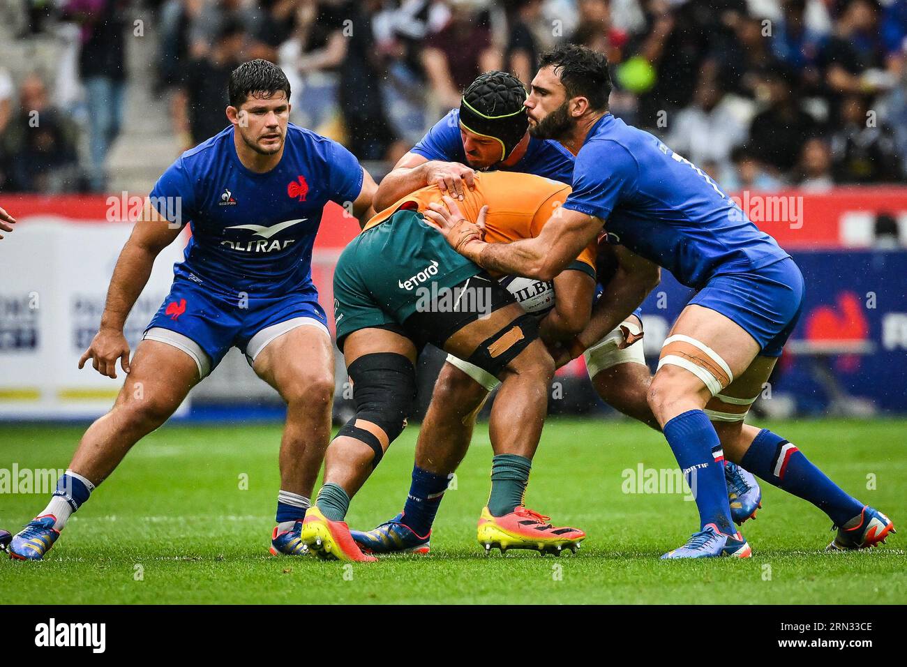 Julien Marchand di Francia, Gregory Alldritt di Francia e Charles Ollivon di Francia Foto Stock