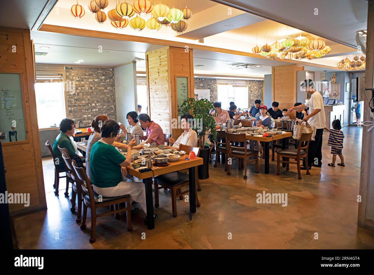 Ristorante coreano tradizionale, Suncheon, Corea Foto Stock