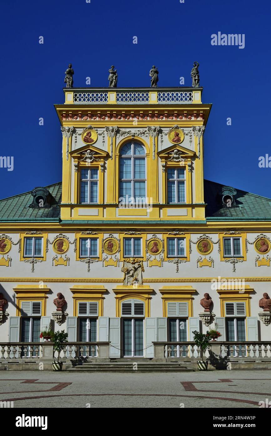 Palazzo Wilanow a Varsavia, Polonia, verticale Foto Stock