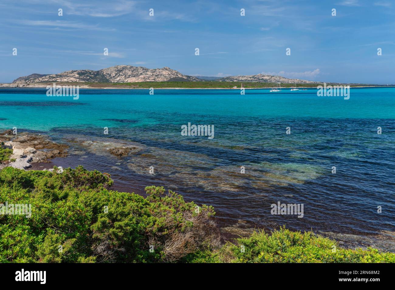Golfo dell'Asinara, Stintino, Provincia di Sassari, Sardegna, Italia, Stintino, Sardegna, Italia Foto Stock