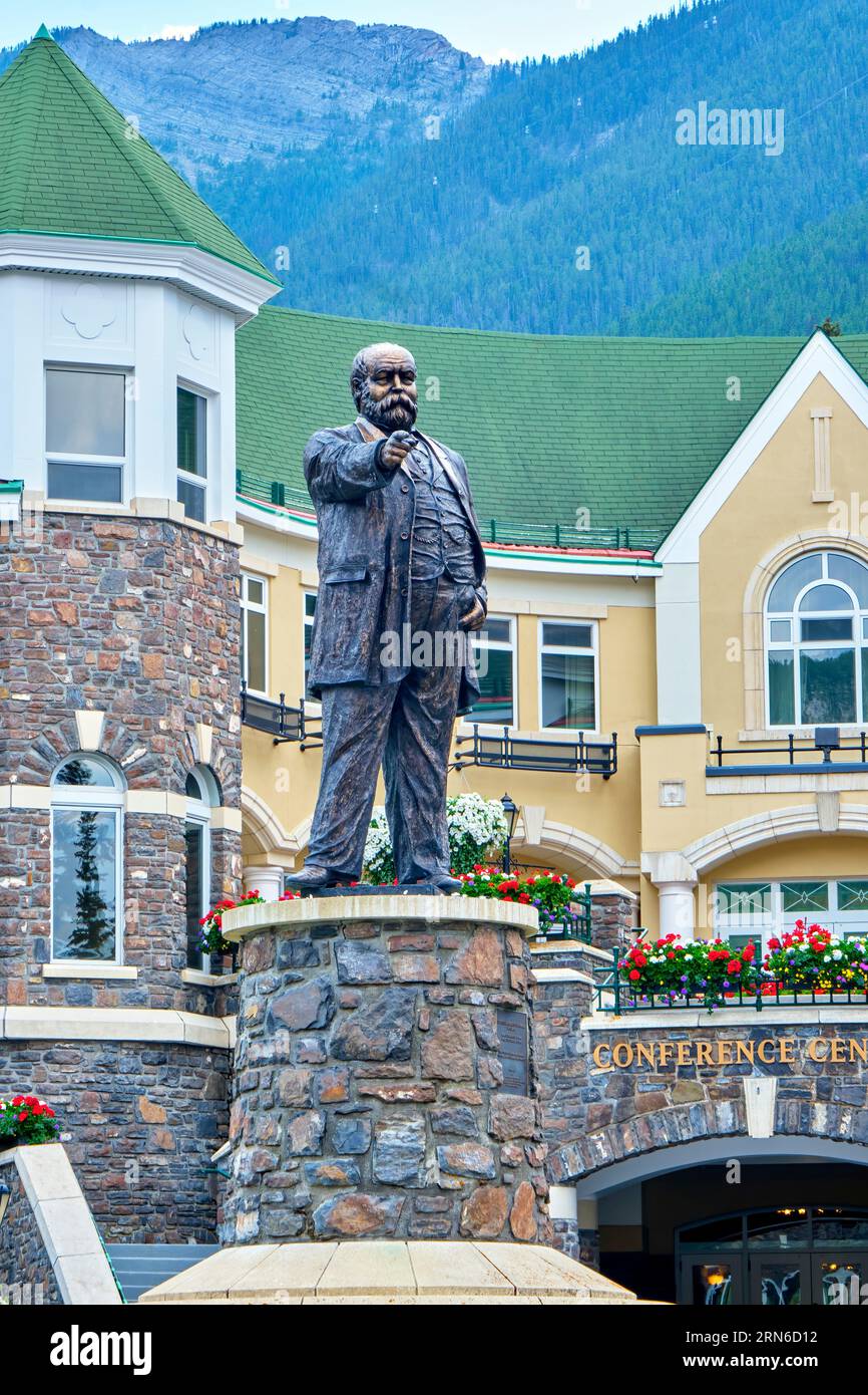 William Cornelius Van Horne fu determinante per il completamento della prima ferrovia interconcorrente del Canada, la Canadian Pacific Railway. Come presieduta Foto Stock