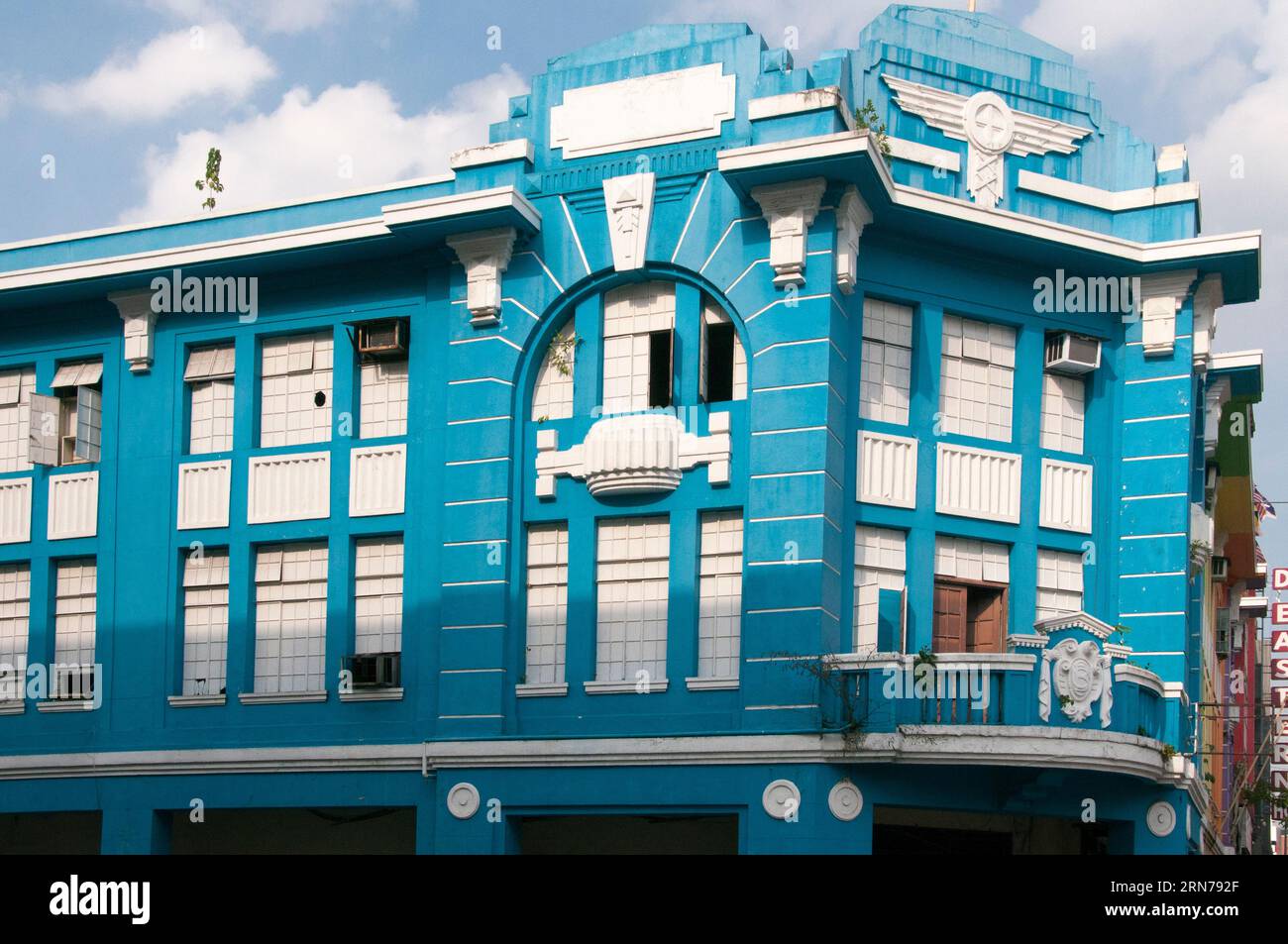 Edifici commerciali di epoca coloniale a Ipoh, Stato del Perak, Malesia Foto Stock