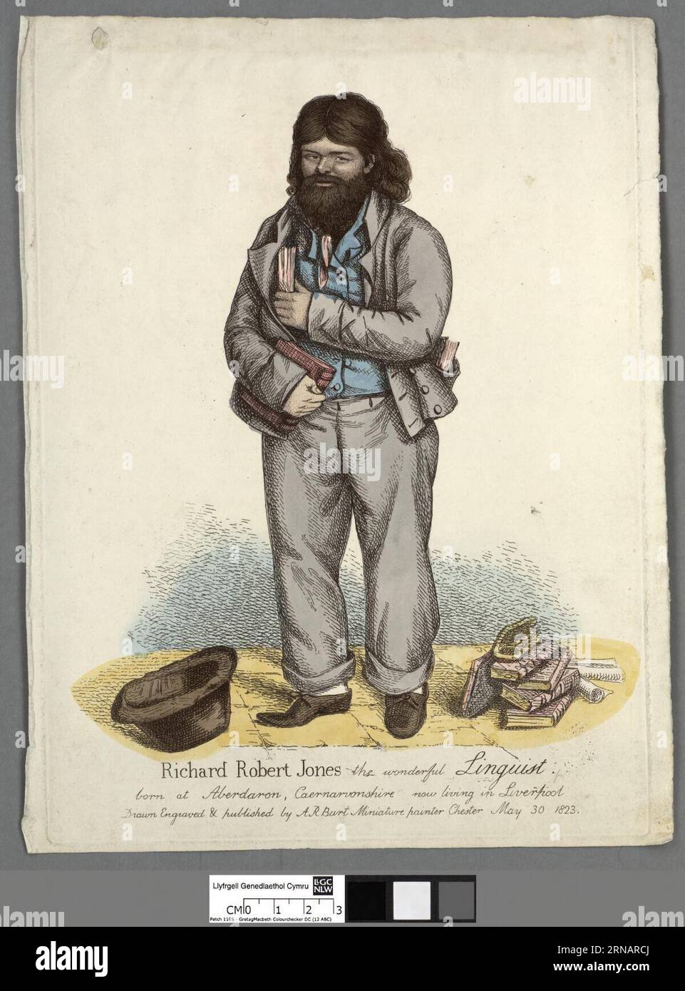 Richard Robert Jones il meraviglioso linguista 1823 di Albin R. Burt Foto Stock