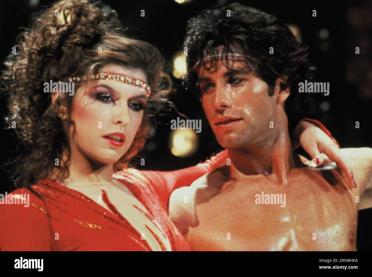 STAYING ALIVE 1983 Paramount Pictures con John Travolta e Finola Hughes Foto Stock
