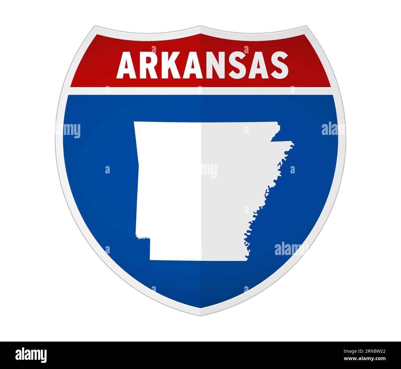 Arkansas - indicazione per la strada Interstate Foto Stock
