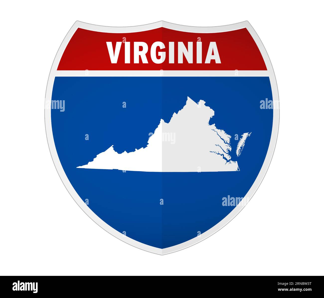 Virginia - segnale Interstate Road Foto Stock