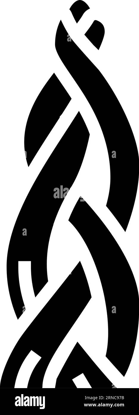 candela di havdalah illustrazione vettoriale dell'icona del glifo ebraico Illustrazione Vettoriale