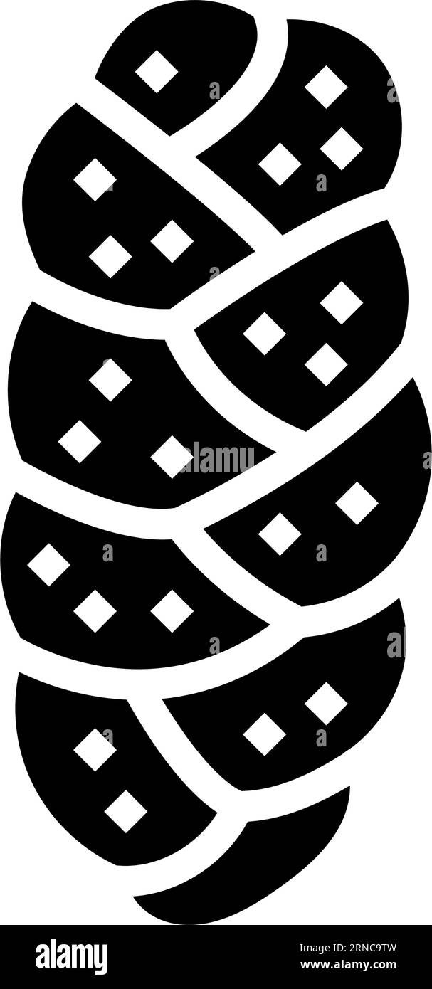 challah pane icona ebraica glifo illustrazione vettoriale Illustrazione Vettoriale