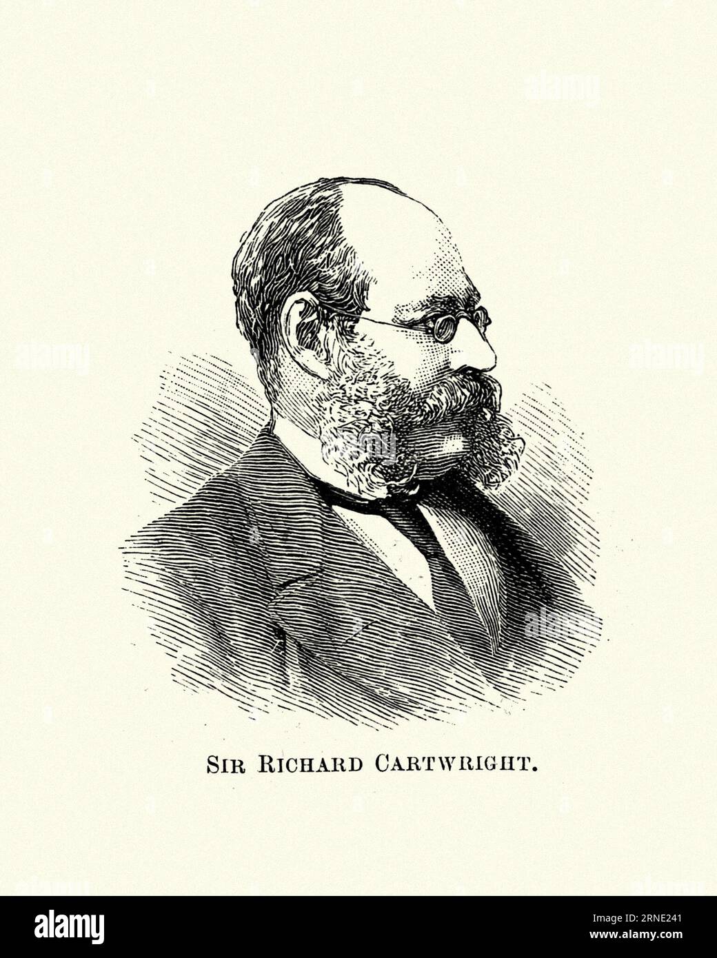 Sir Richard John Cartwright GCMG PC era un uomo d'affari e politico canadese. Cartwright fu uno dei politici federali più illustri del Canada tra la fine del XIX secolo e l'inizio del XX. Foto Stock
