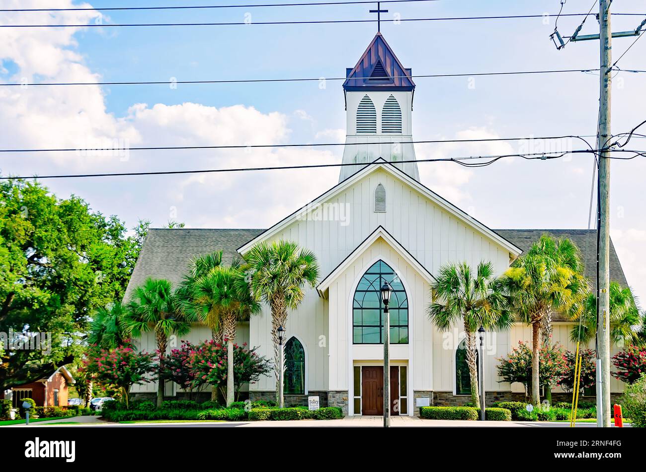 St Margaret of Scotland Catholic Parish è raffigurata, 19 agosto 2023, a Foley, Alabama. La chiesa cattolica fu fondata come chiesa missionaria nel 1906. Foto Stock