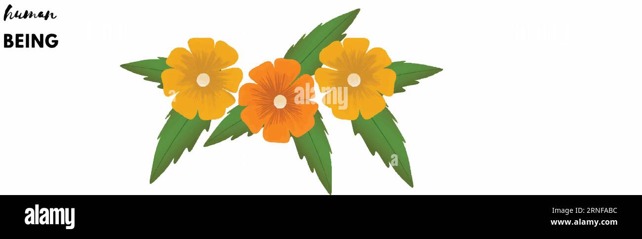 Flower made from adobe illustrator. Illustrazione Vettoriale