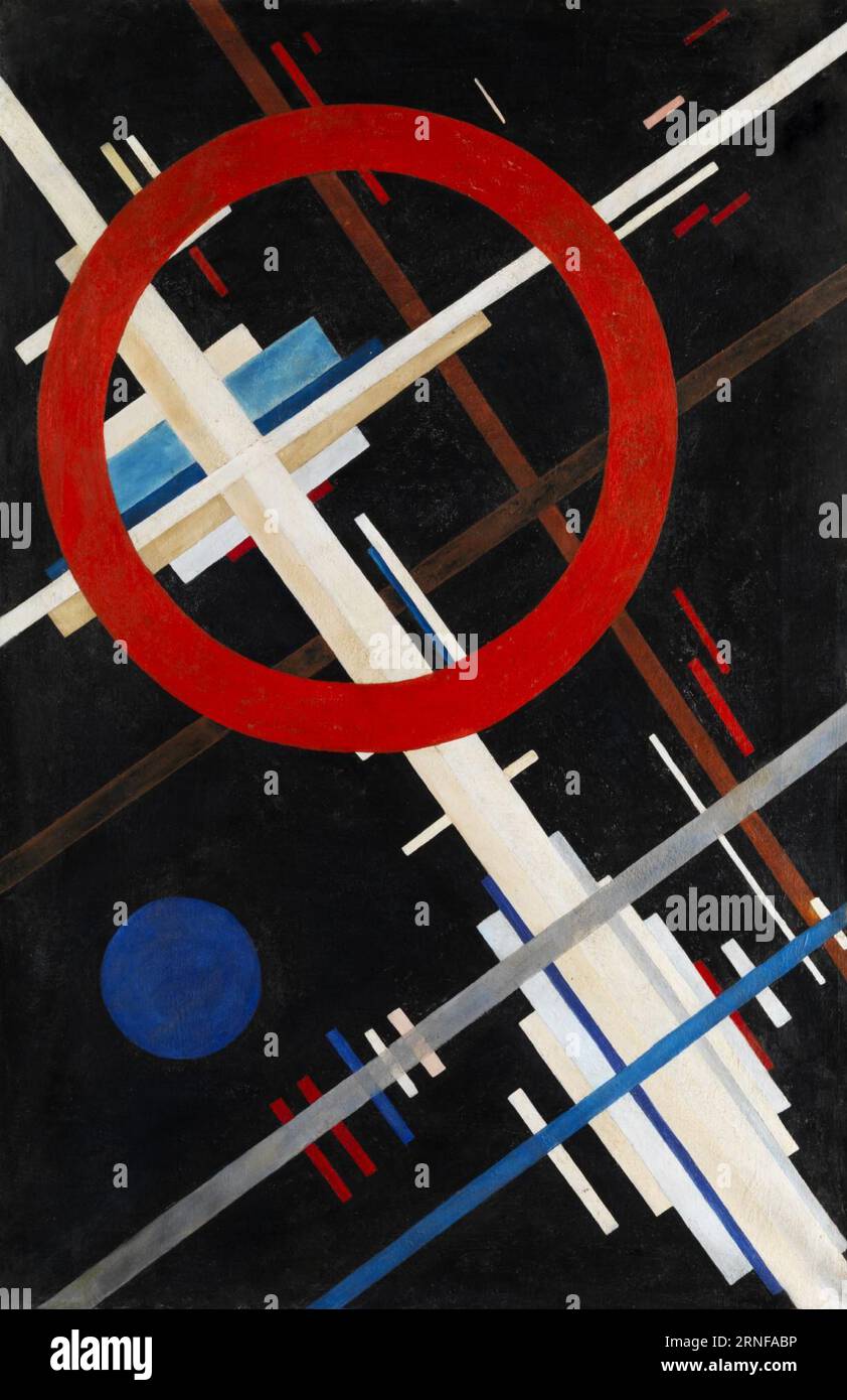 Composizione suprematista anni '1920 di Ilya Chashnik Foto Stock