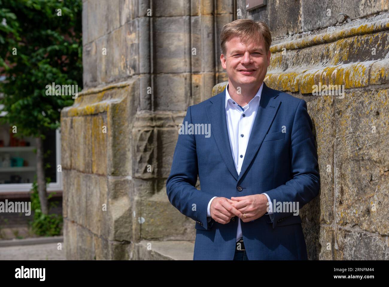 ENSCHEDE, PAESI BASSI - JUL 05, 2020: Il politico olandese Pieter Omtzigt è il politico più popolare nella camera dei rappresentanti. Foto Stock