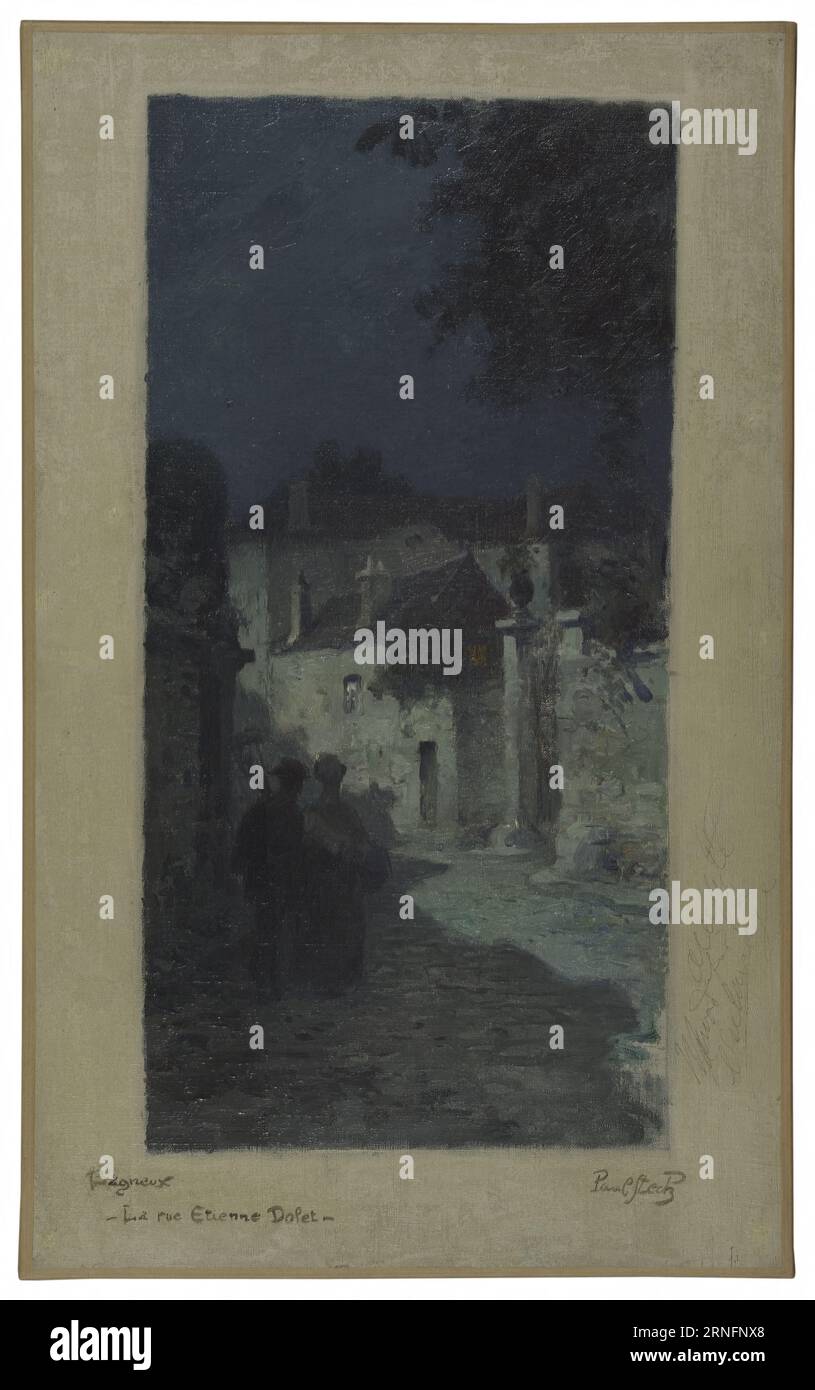 Squisse pour la mairie de Bagneux : rue Etienne Dolet, paysage circa 1907 di Paul Steck Foto Stock