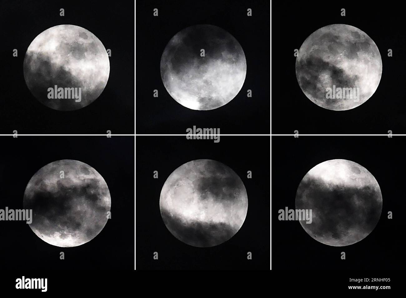 (161114) -- NANCHINO, 14 novembre 2016 -- foto combinata mostra la superluna sopra Nanchino, capitale della provincia di Jiangsu della Cina orientale, 14 novembre 2016. ) (mcg) CHINA-SUPERMOON (CN) SunxCan PUBLICATIONxNOTxINxCHN 161114 Nanjing Nov 14 2016 la foto combinata mostra la Super Moon sopra Nanjing capitale della provincia di Jiangsu Della Cina orientale 14 novembre 2016 mcg China Super Moon CN SunxCan PUBLICATIONxNOTxINxCHN Foto Stock