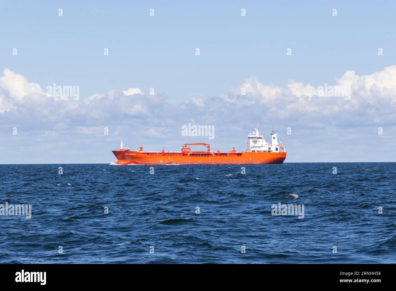 Nave da carico nel Mar Baltico Foto Stock