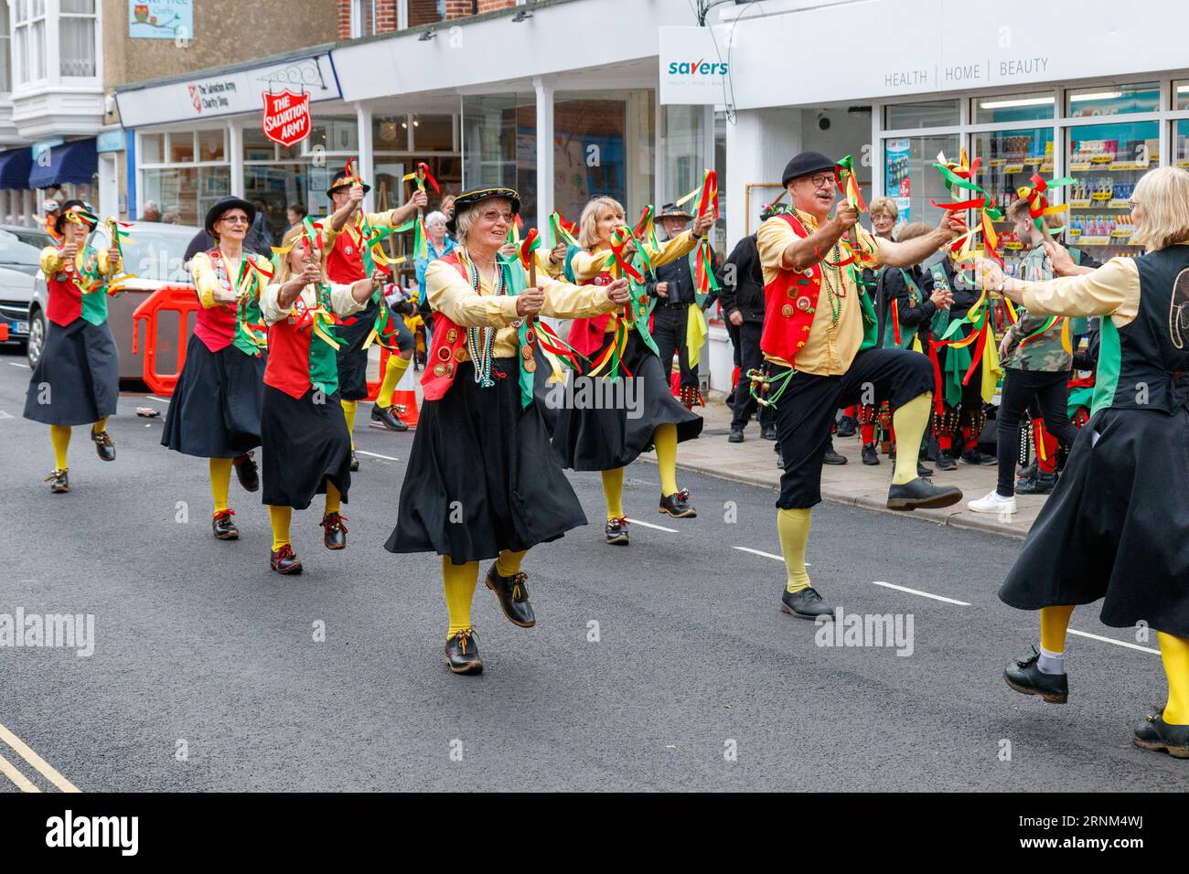 Morris ballerini allo Sheringham Potty Festival 2019 Foto Stock