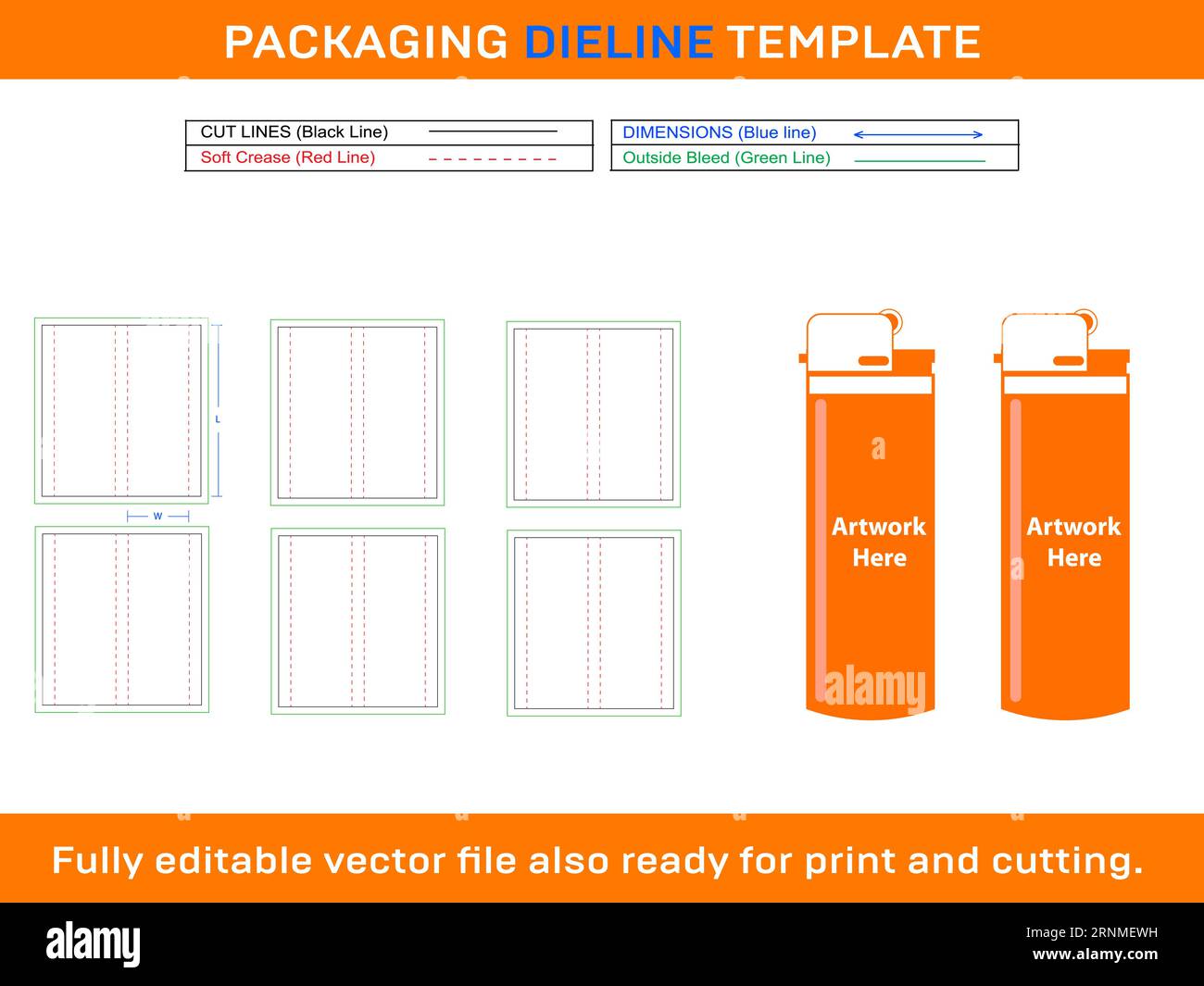 Più leggero, modello linea stampo Illustrazione Vettoriale