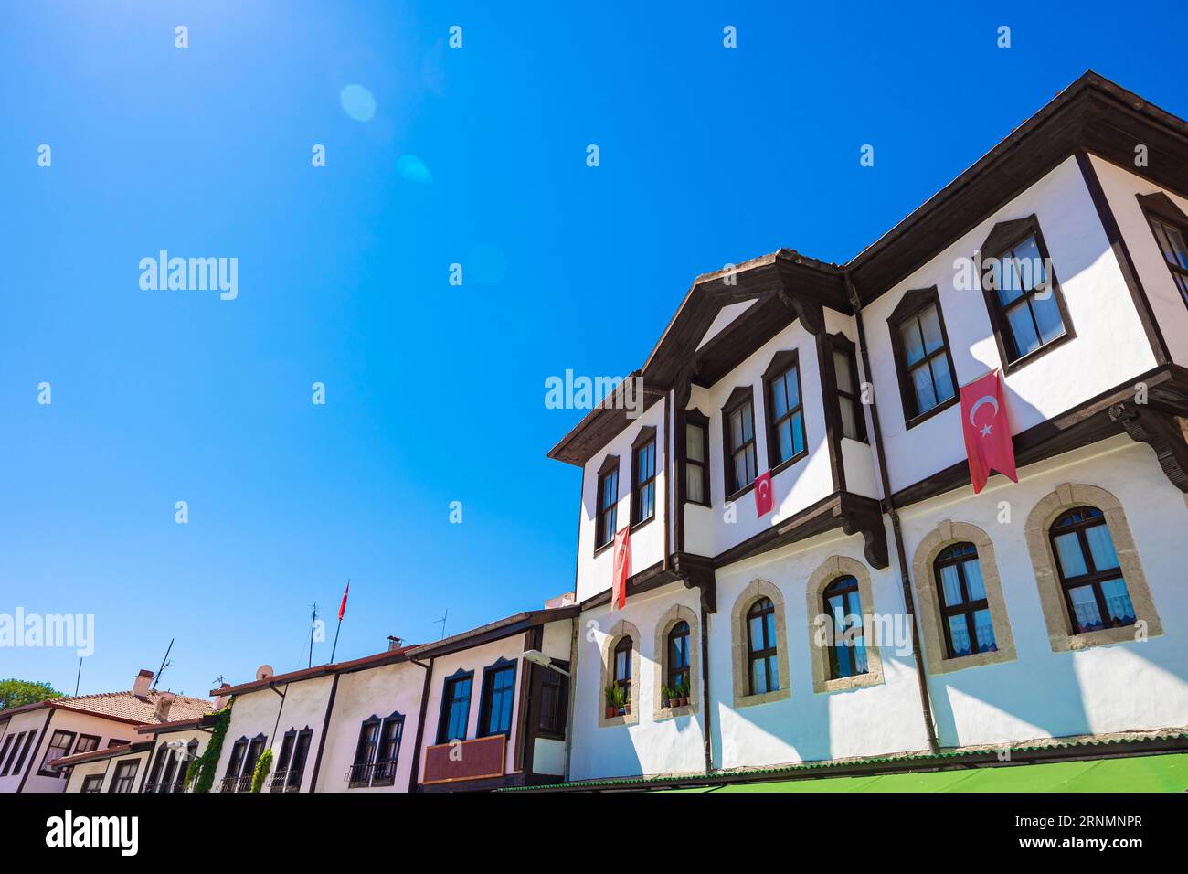 Case ed edifici tradizionali della città di Beypazari di Ankara. Luoghi storici di Ankara. Foto Stock