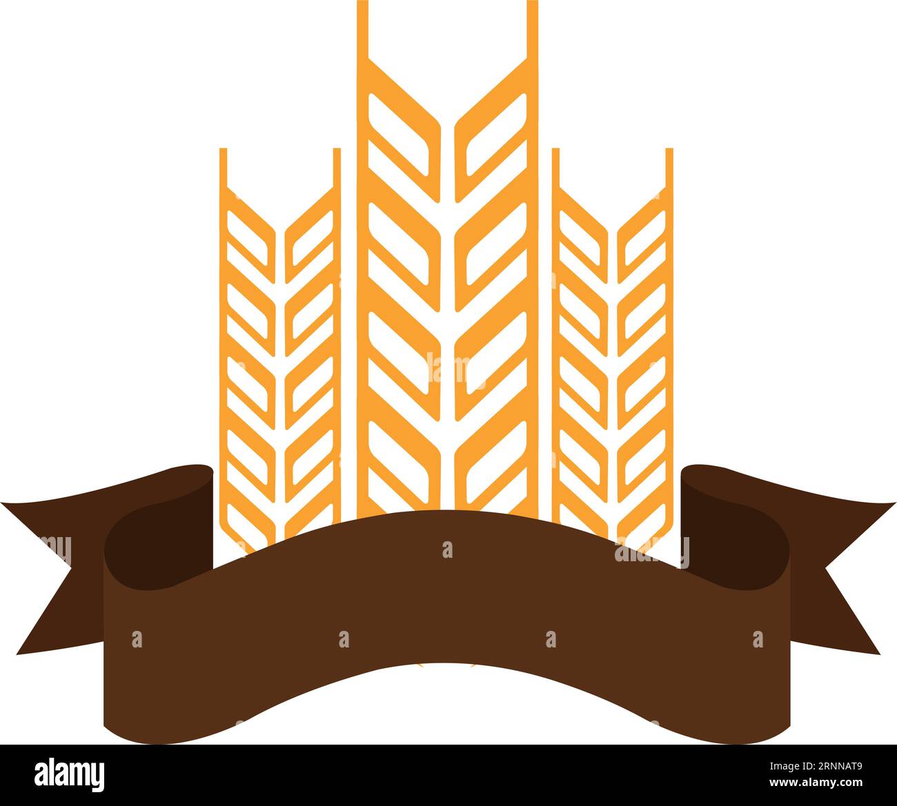 Badge Premium Agriculture. Etichetta di prodotti agricoli biologici Illustrazione Vettoriale