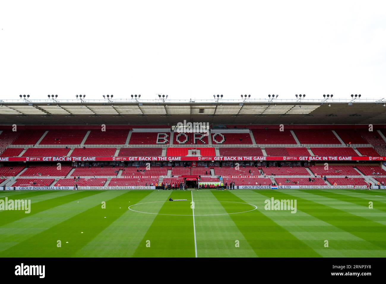 Una vista generale all'interno del Riverside Stadium davanti alla partita del campionato Sky Bet Middlesbrough vs Queens Park Rangers al Riverside Stadium, Middlesbrough, Regno Unito, 2 settembre 2023 (foto di James Heaton/News Images) Foto Stock