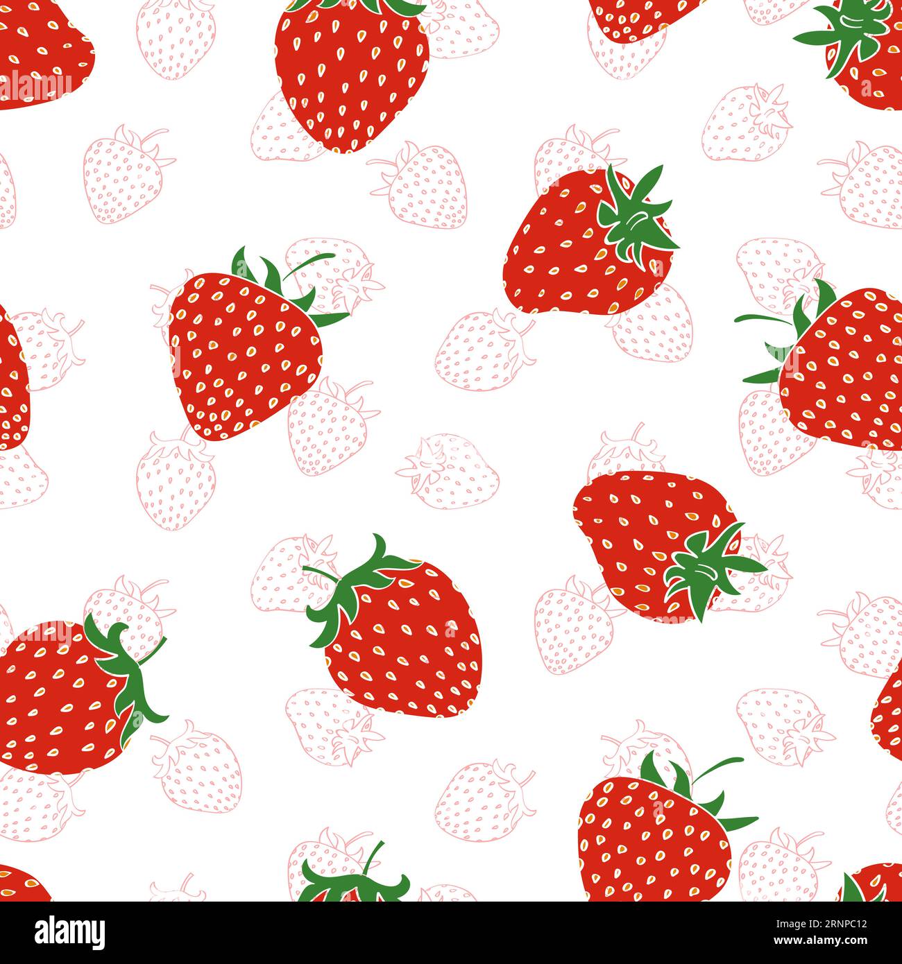 Motivo senza cuciture alla fragola. Sfondo di ripetizione vettore Illustrazione Vettoriale