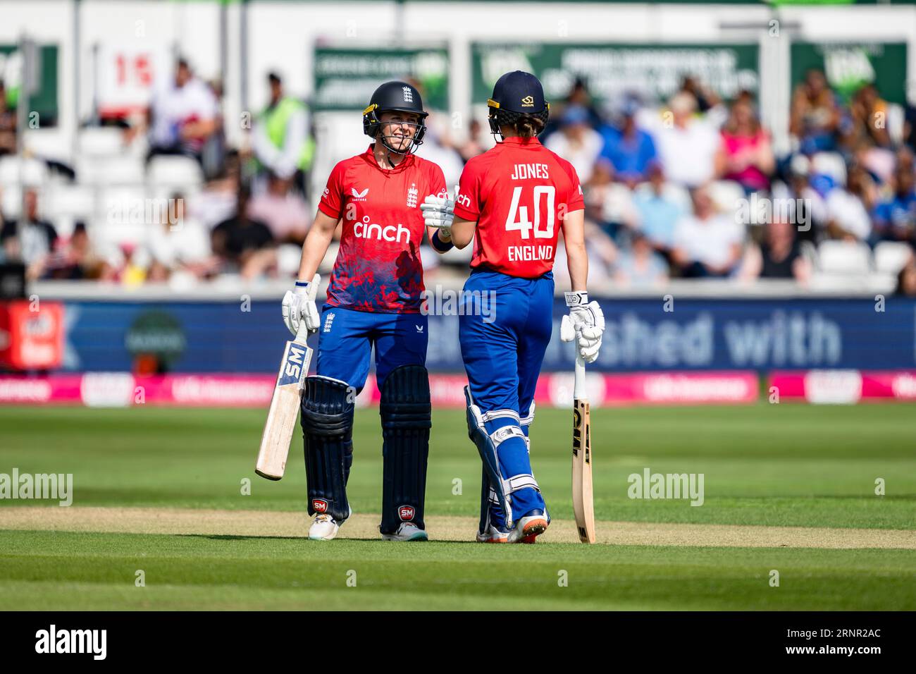 CHELMSFORD, REGNO UNITO. 2 settembre 2023. Durante England Women contro Sri Lanka Women - 2nd Vitality IT20 presso il Cloud County Ground sabato 2 settembre 2023 a CHELMSFORD IN INGHILTERRA. Crediti: Taka Wu/Alamy Live News Foto Stock