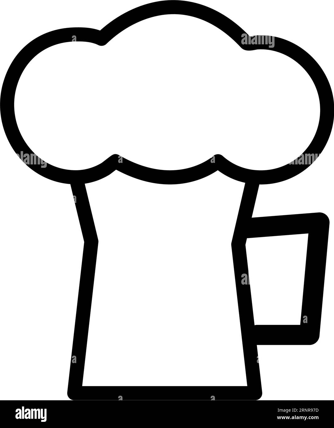 icona della tazza della birra illustrazione vettoriale piatta clipart nero con logo Illustrazione Vettoriale