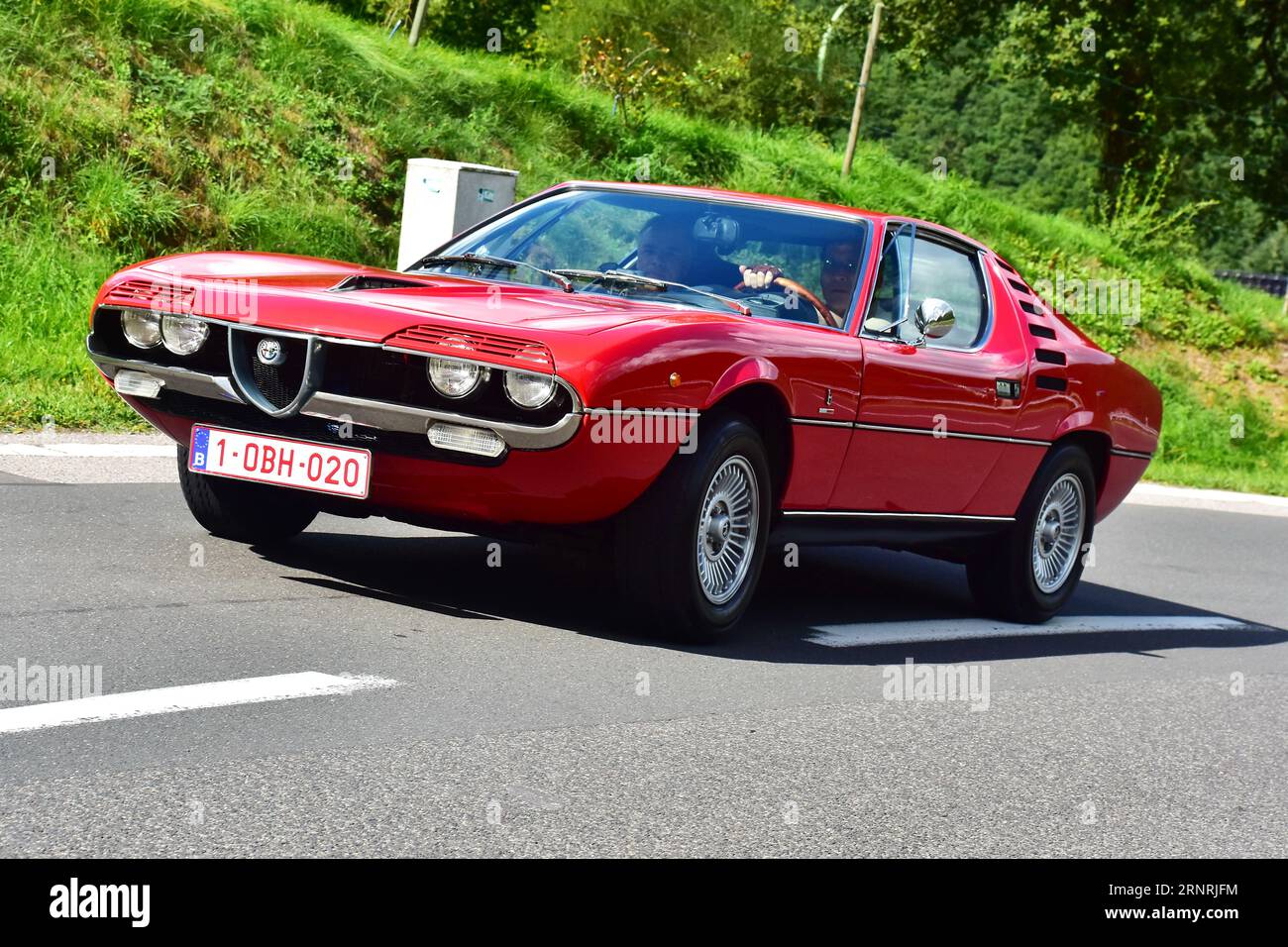 Il Rotary Oldtimer Days 2023 con la sede di Monschau il 23 settembre 2023 è combinato con escursioni attraverso l'Eifel. Foto Stock