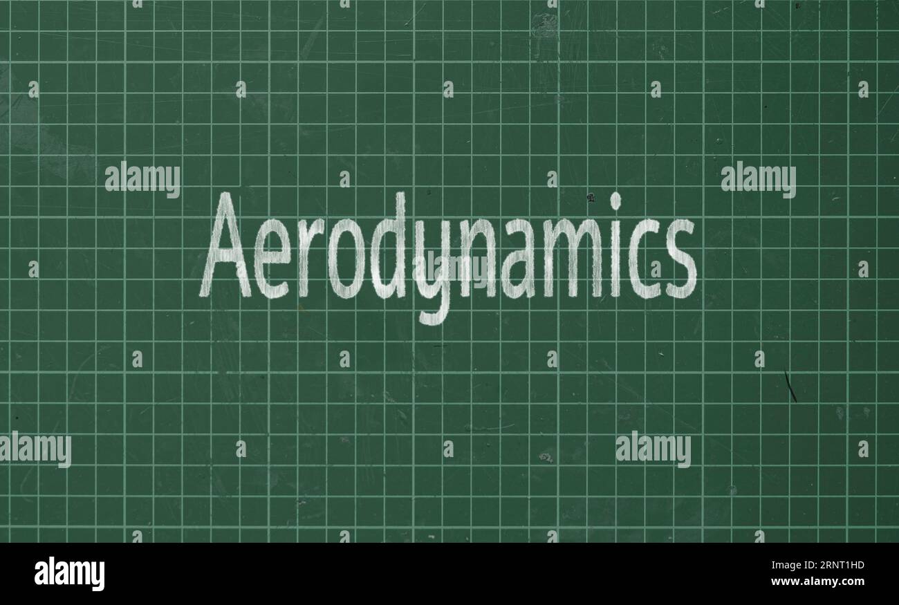 Aerodinamica: Studia il comportamento dell'aria e di altri gas intorno agli oggetti in movimento, in particolare nel contesto della progettazione degli aeromobili. Foto Stock