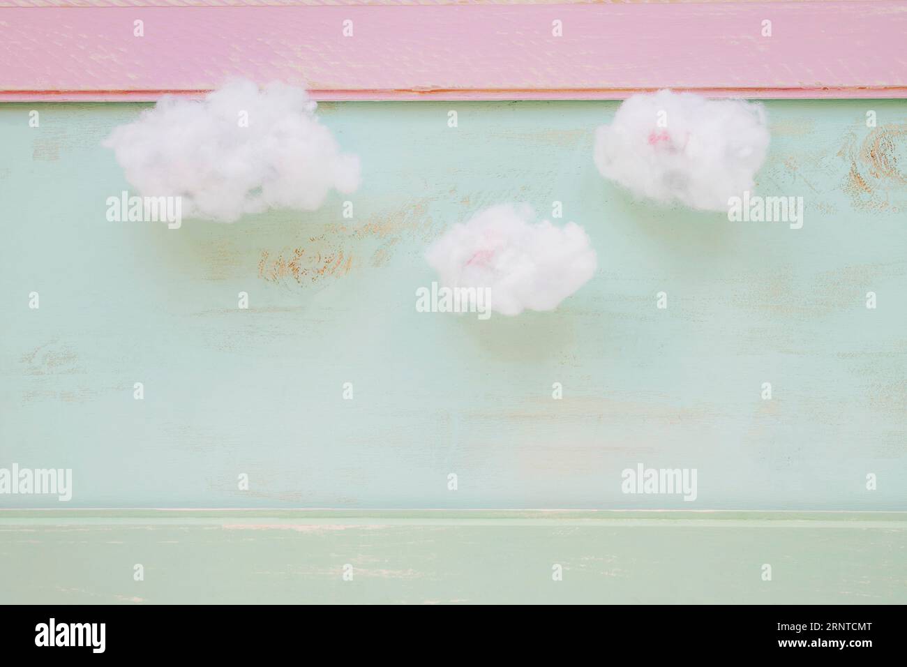 Pulire la parete grunge delle nuvole Foto Stock