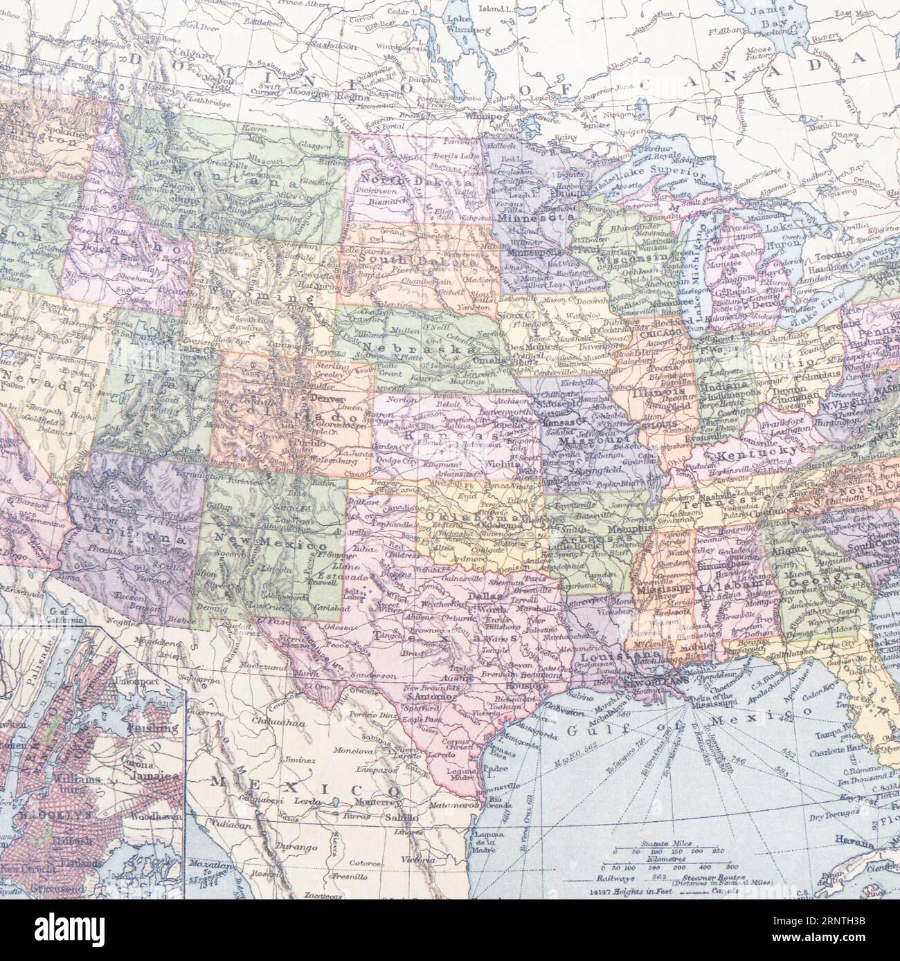 United ha dichiarato l'america intera mappa Foto Stock