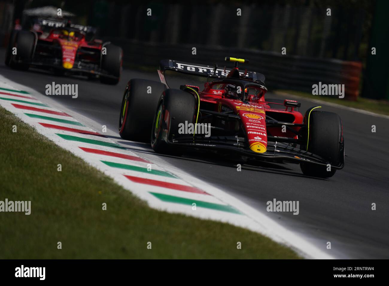 Monza, Italia. 2 settembre 2023. Carlos Sainz Jr. Di Spagna alla guida della (55) Scuderia Ferrari SF-23 Ferrari, durante la Formula 1 Pirelli GP d'Italia. Crediti: Alessio Morgese/Alessio Morgese/Emage/Alamy live news Foto Stock