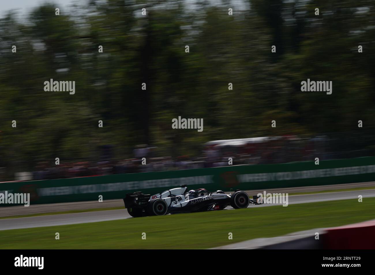 Monza, Italia. 2 settembre 2023. Liam Lawson di New Zeland alla guida della (40) Scuderia AlphaTauri AT04 Honda RBPT, durante la Formula 1 Pirelli GP d'Italia. Crediti: Alessio Morgese/Alessio Morgese/Emage/Alamy live news Foto Stock