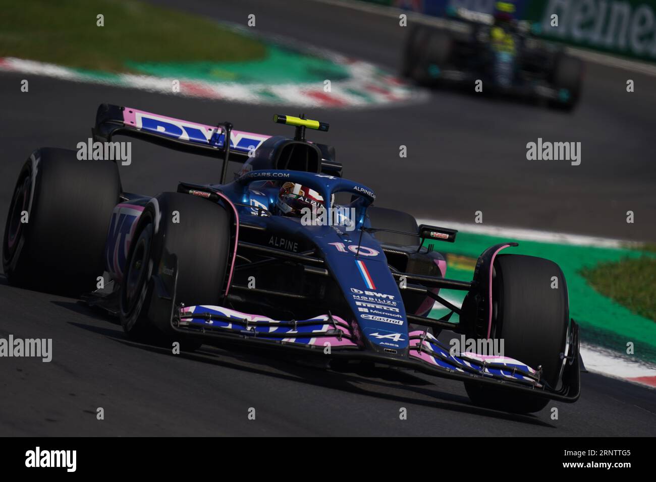 Monza, Italia. 2 settembre 2023. Pierre Gasly di Francia alla guida del (10) BWT Alpine F1 Team A523 Renault, durante la Formula 1 Pirelli GP d'Italia. Crediti: Alessio Morgese/Alessio Morgese/Emage/Alamy live news Foto Stock