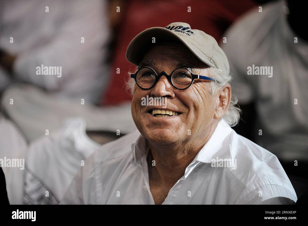 Miami, Stati Uniti. 22 maggio 2013. Jimmy buffet, fan dei Miami Heat, attende che il secondo quarto inizi contro gli Indiana Pacers in gara 1 delle finali della Eastern Conference il 22 maggio 2013, a Miami. (Foto di Michael Laughlin/South Florida Sun Sentinel/TNS/Sipa USA) credito: SIPA USA/Alamy Live News Foto Stock