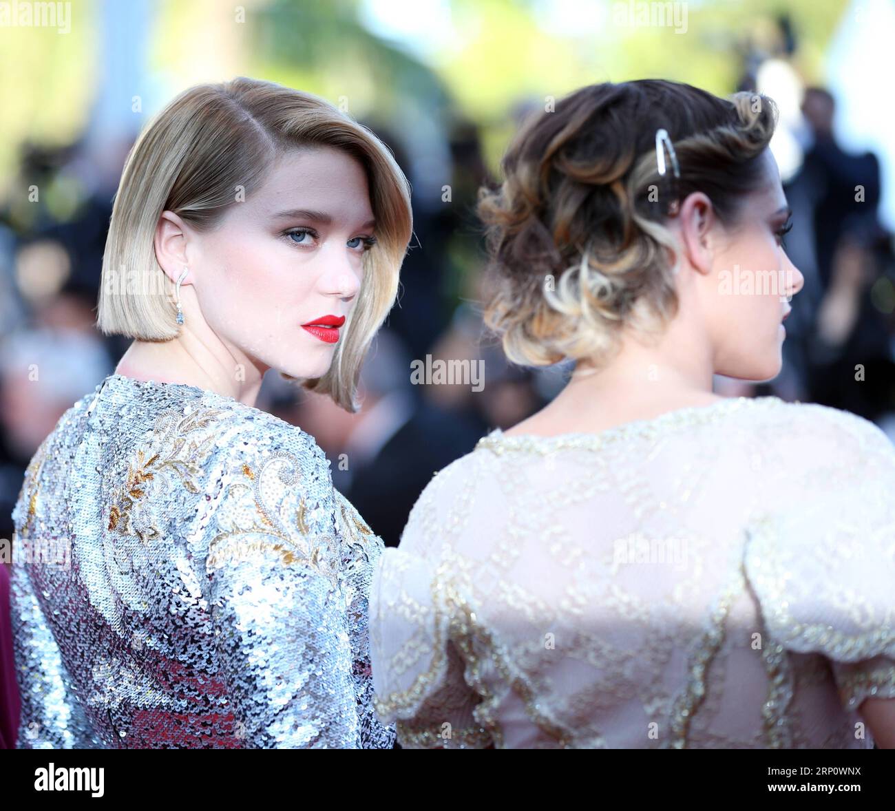 (180527) -- PECHINO, 27 maggio 2018 -- il membro della giuria Lea Seydoux (L) è presente al 71° Festival di Cannes, in Francia, 19 maggio 2018. ) XINHUA FOTO SCELTE SETTIMANALI LuoxHuanhuan PUBLICATIONxNOTxINxCHN Foto Stock