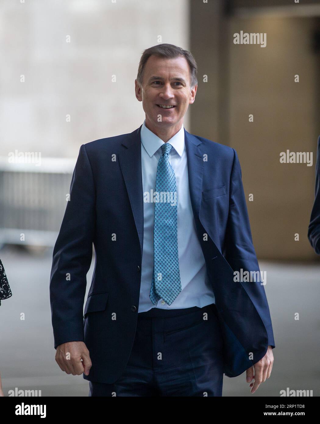 Londra, Regno Unito. 3 settembre 2023. Il Cancelliere dello Scacchiere Jeremy Hunt è visto fuori dalla BBC mentre appare domenica con lo show di Laura Kuenssberg..Credit: Tayfun salci / Alamy Live News Foto Stock