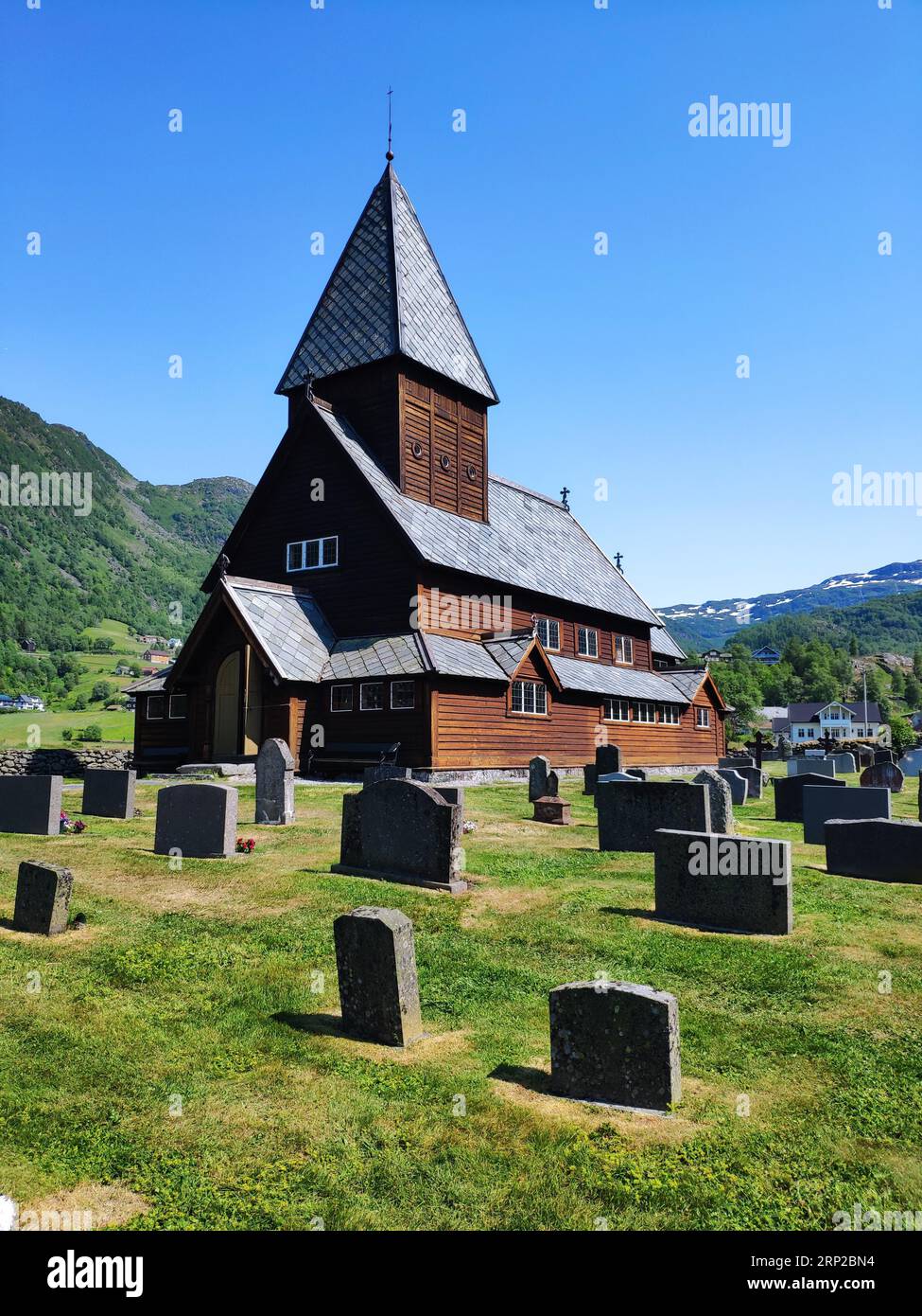 Roldal Stave Church, Vestland, Norvegia Foto Stock