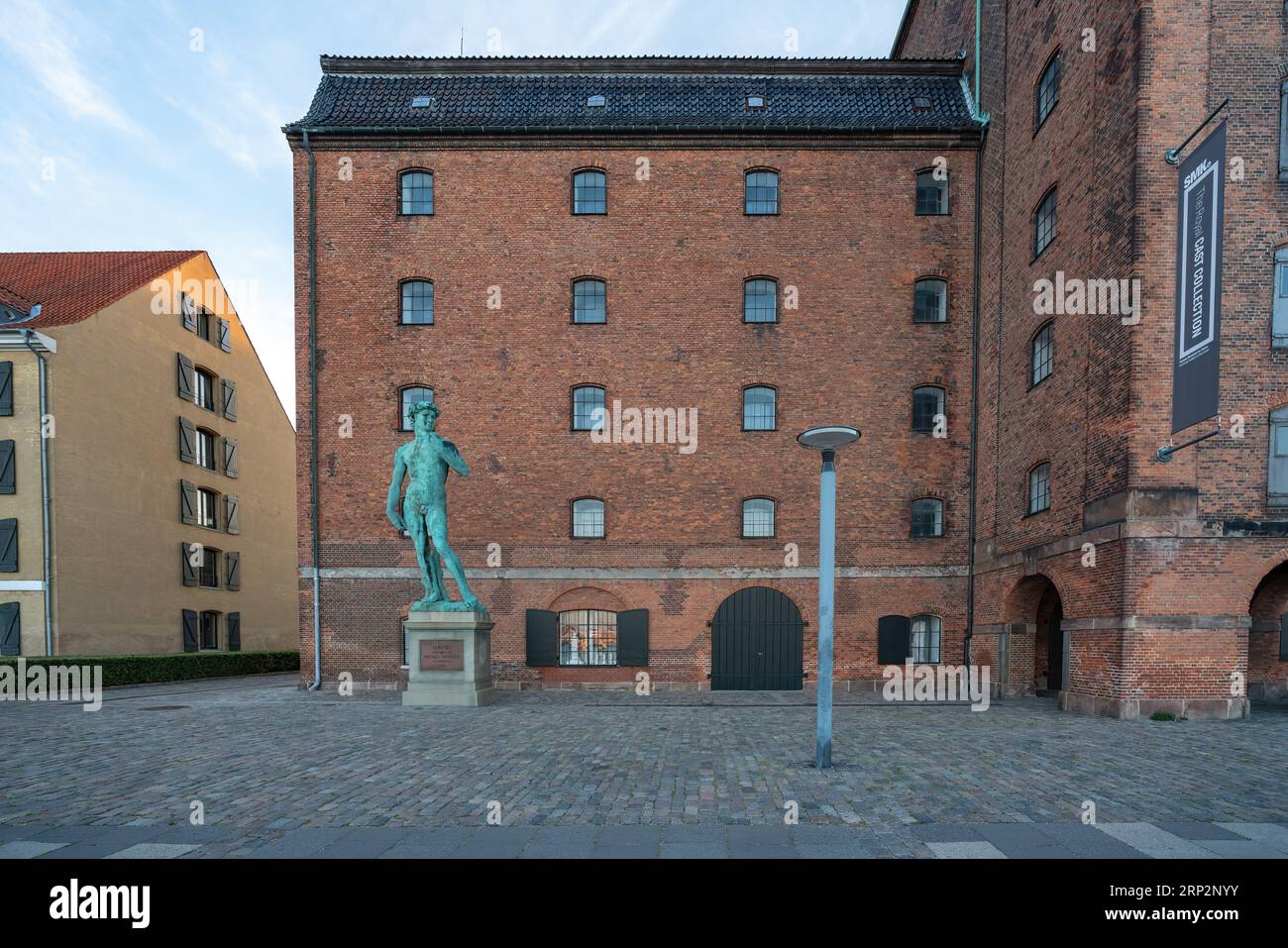 David di Michelangelo copia alla Royal Cast Collection - Copenhagen, Danimarca Foto Stock