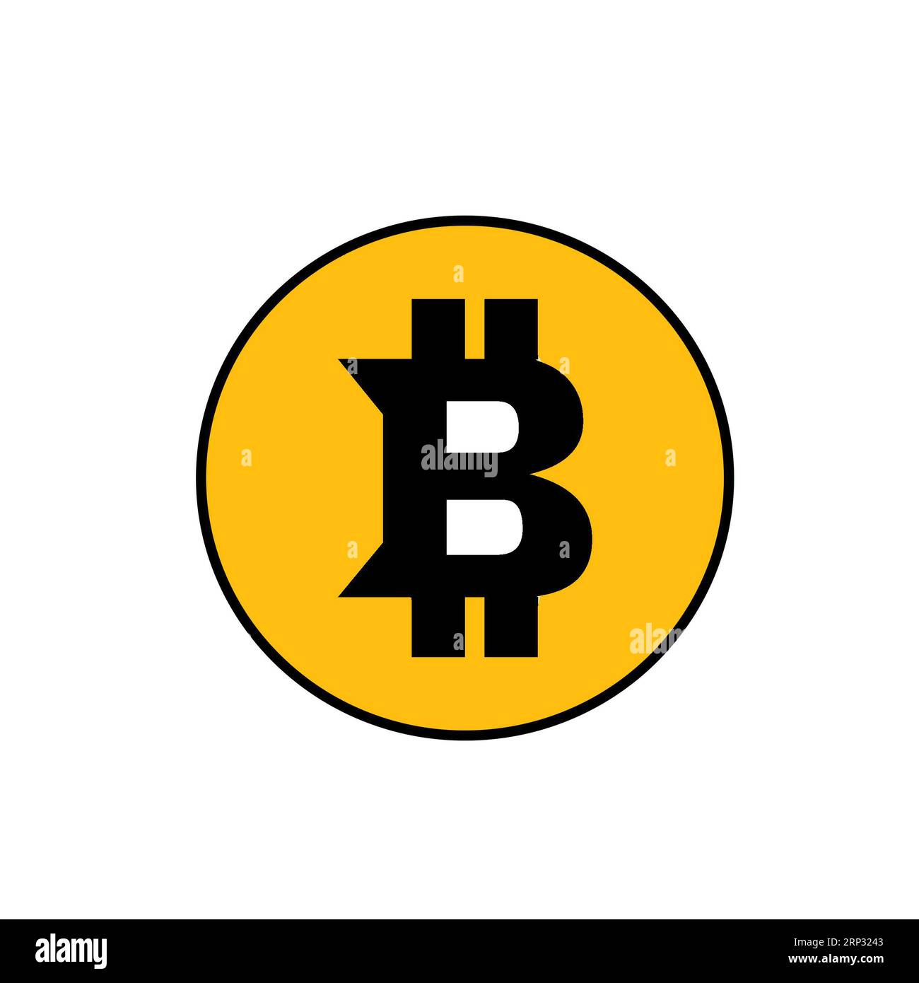 Sfondo bitcoin criptovaluta con monete d'oro. Concetto di tecnologia Bitcoin Foto Stock