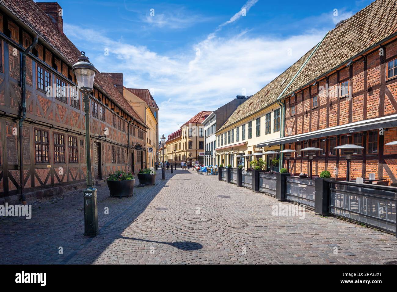 Strada nel centro di Malmo - Malmo, Svezia Foto Stock