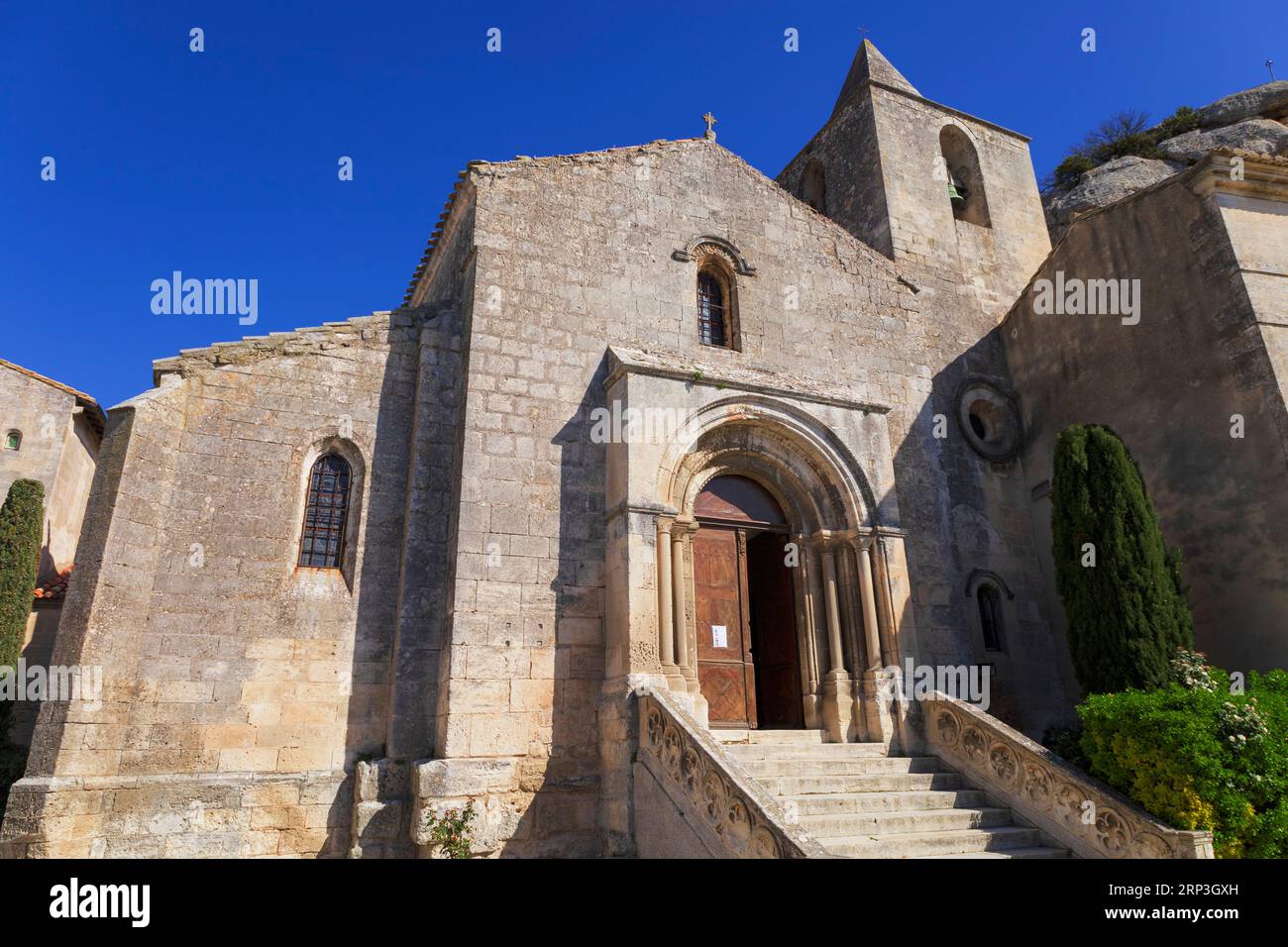 Chiesa di San Vincenzo, Les Baux de Provence, Francia Foto Stock