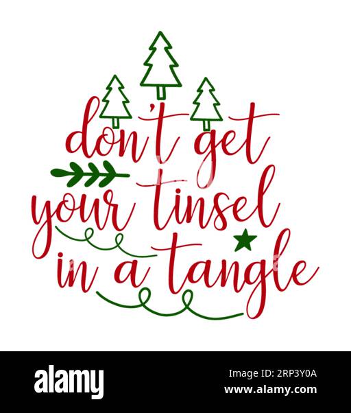 Non lasciarti ingoiare, stampa a T natalizia, Merry Christmas Vol-2, design della maglietta Marry christmas Typhography, stampa maglietta, design t-shirt, c Illustrazione Vettoriale